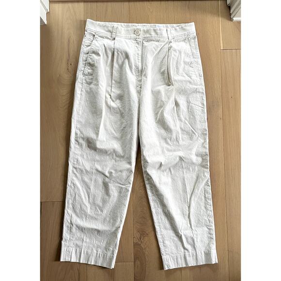 COS Women's Size 14 High Rise Pleated Cropped Trouser - Picture 1 of 5